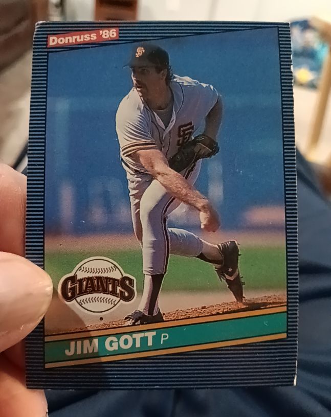 1986 Donruss #358 Jim Gott — front