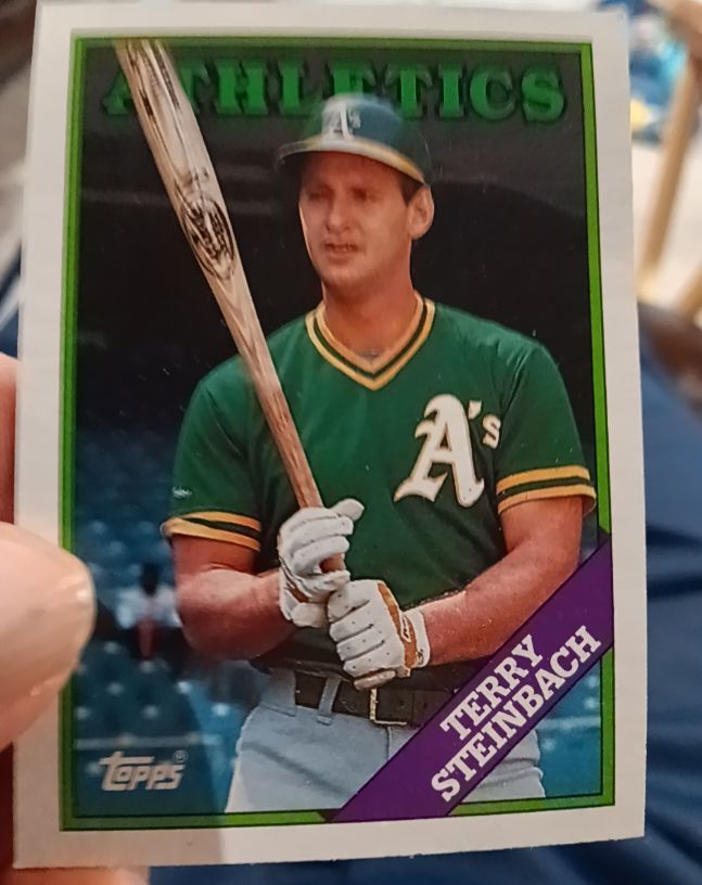 1988 Topps #551 Terry Steinbach — front