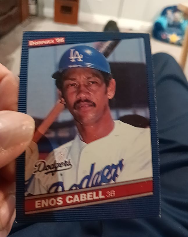 1986 Donruss #331 Enos Cabell — front