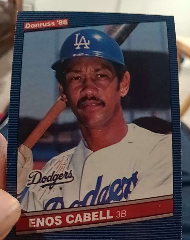 1986 Donruss #418 Enos Cabell — front