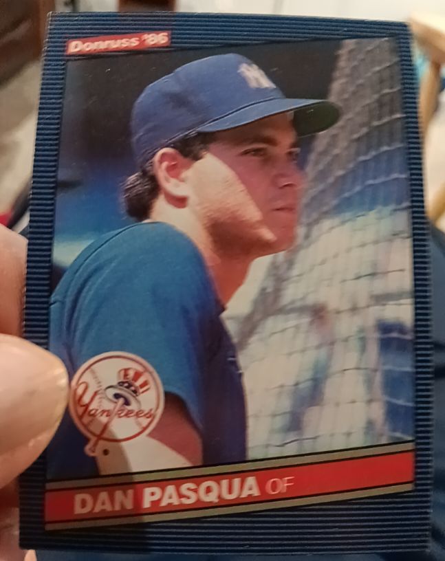 1986 Donruss #417 Dan Pasqua — front