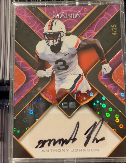 2023 Wild Card Auto Mania #4/25 Anthony Johnson — front