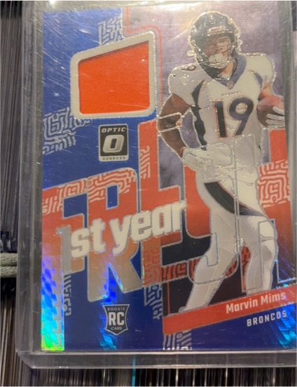 2023 Donruss Optic 1st Year Fresh Blue Hyper #39 Marvin Mims — front