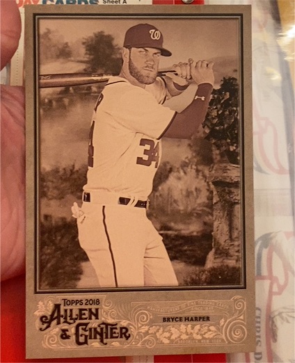 2018 Topps Allen & Ginter #BL-6 Bryce Harper — front