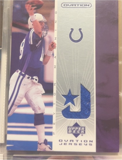 2002 Upper Deck Ovation Jerseys Peyton Manning — front