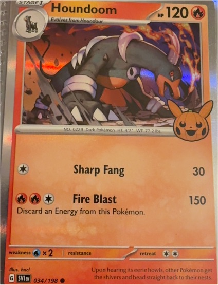 2023 Pokémon Trick or Trade #034 Houndoom — front