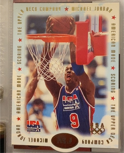 1996 Upper Deck USA Basketball #M1 Michael Jordan — front