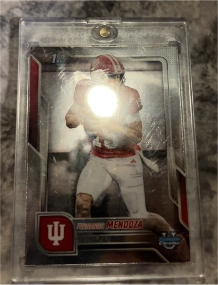 2025 Bowman University Chrome #109 Fernando Mendoza — front