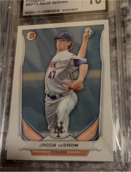 2014 Bowman Prospects #BP73 Jacob deGrom — front