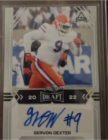 2022 Leaf Draft #BA-GD1 Gervon Dexter — front