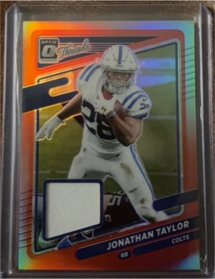 2021 Panini Donruss Optic Threads #TH-11 Jonathan Taylor — front