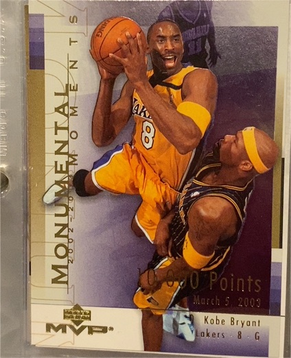 2003 Upper Deck MVP Monumental Moments #MM1 Kobe Bryant — front