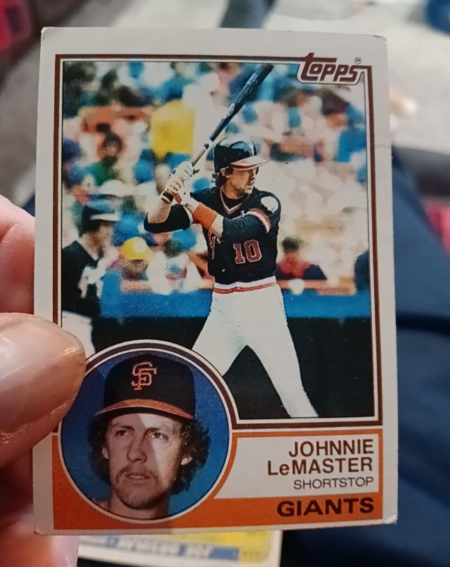 1983 Topps #154 Johnnie LeMaster — front