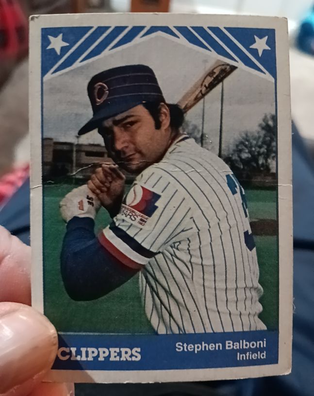 1983 TCMA Columbus Clippers Stephen Balboni — front