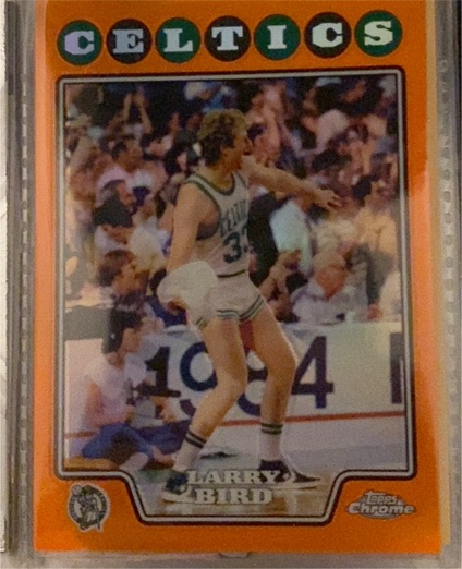 2008-09 Topps Chrome #172 Larry Bird — front