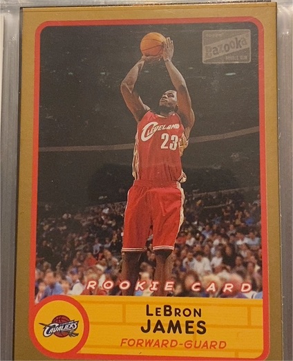 2003-04 Topps Bazooka #223 LeBron James Rookie Card — front