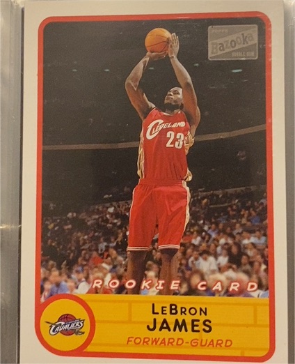 2003 Topps Bazooka #223B LeBron James Rookie Card — front