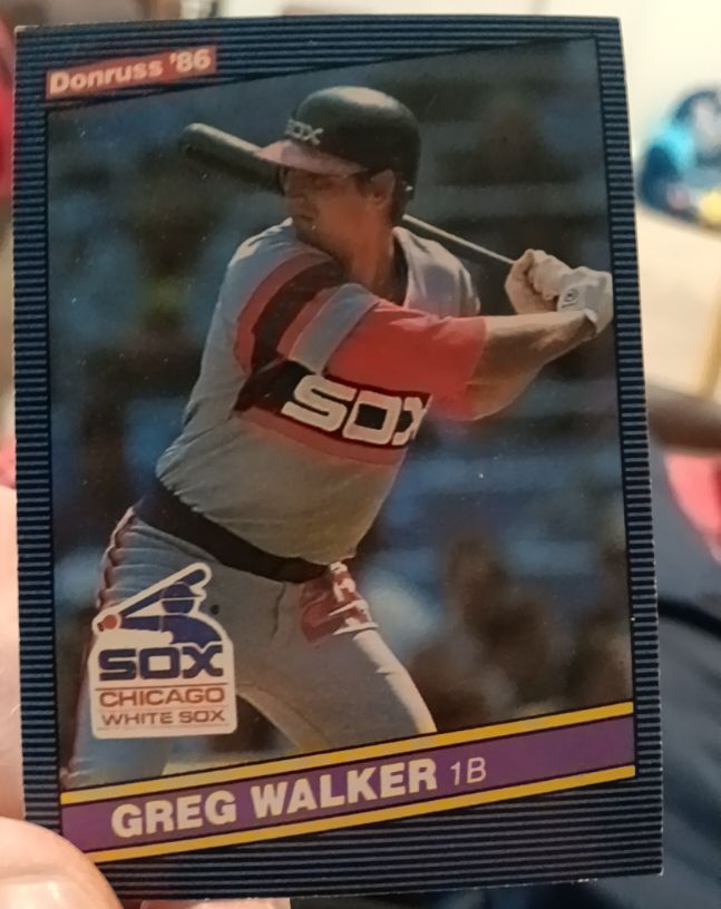 1986 Donruss #135 Greg Walker — front