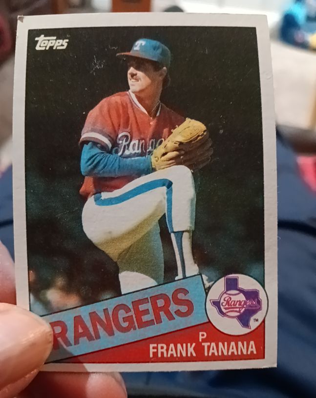 1985 Topps #55 Frank Tanana — front