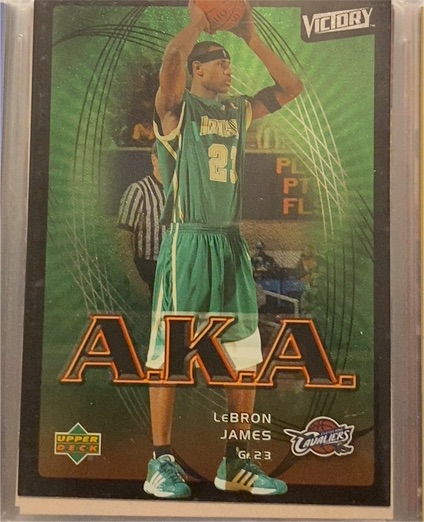2003-04 Upper Deck Victory #206 LeBron James A.K.A. Rookie Card — front
