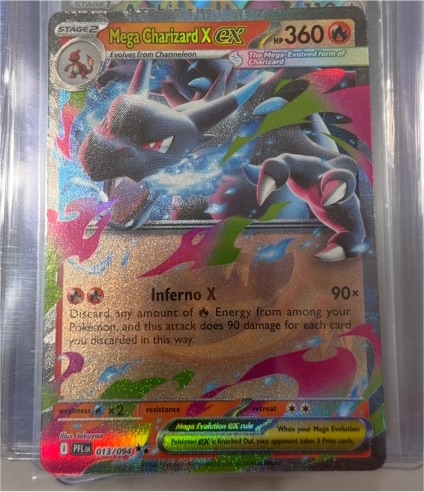 2025 Pokémon ME02 #013 Mega Charizard X EX Phantasmal Flames — front