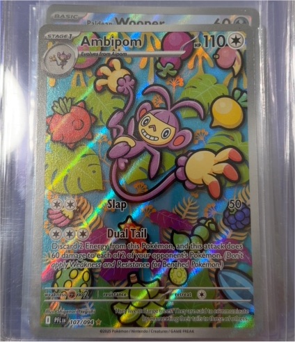 2025 Pokémon ME02: Phantasmal Flames #107 Ambipom — front