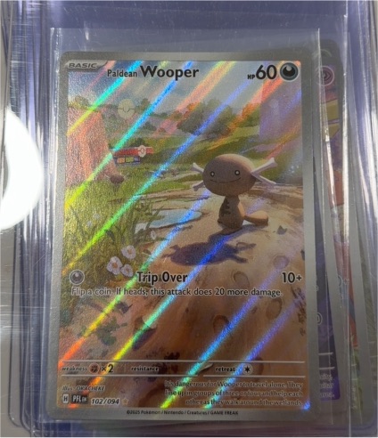 2025 Pokémon TCG Phantasmal Flames #102 Paldean Wooper — front