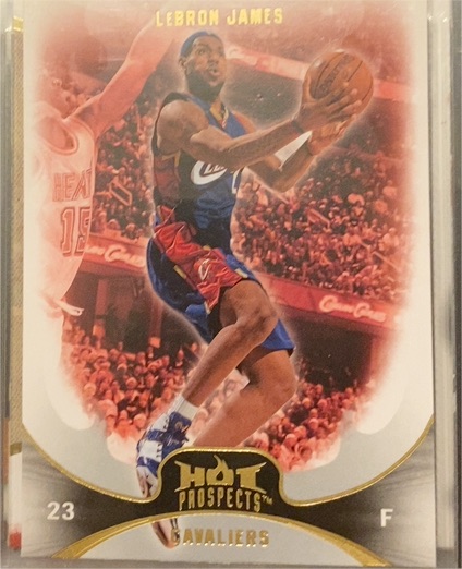 2008-09 Fleer Hot Prospects #23 LeBron James — front