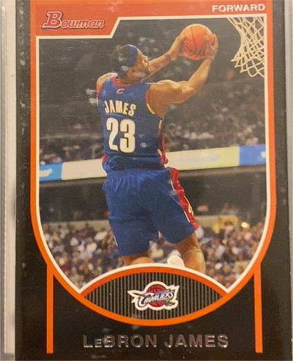 2007 Bowman #23 LeBron James — front