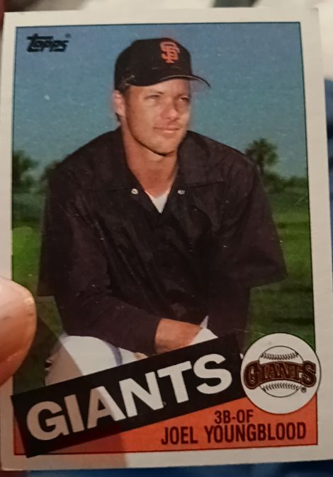 1985 Topps #567 Joel Youngblood — front