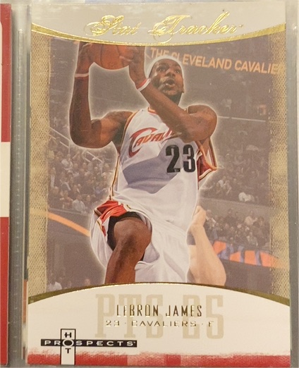 2007-08 Fleer Hot Prospects Stat Tracker #ST-23 LeBron James — front