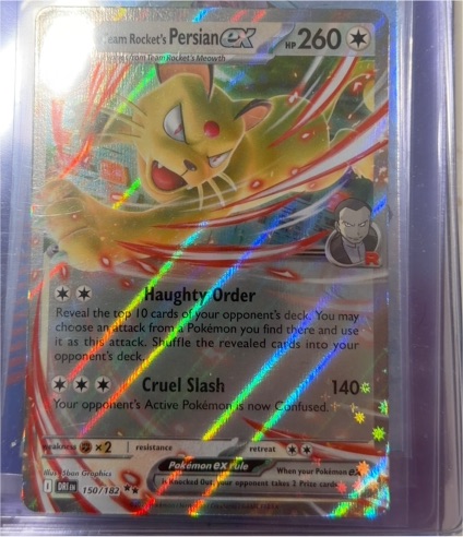 2022 Pokémon TCG SV10: Destined Rivals #150 Team Rocket's Persian ex — front