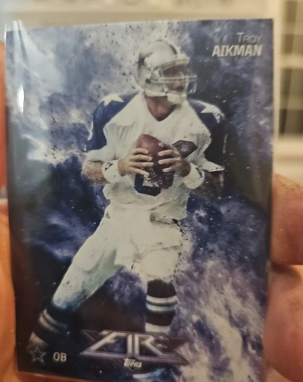 2014 Topps Fire #38 Troy Aikman — front