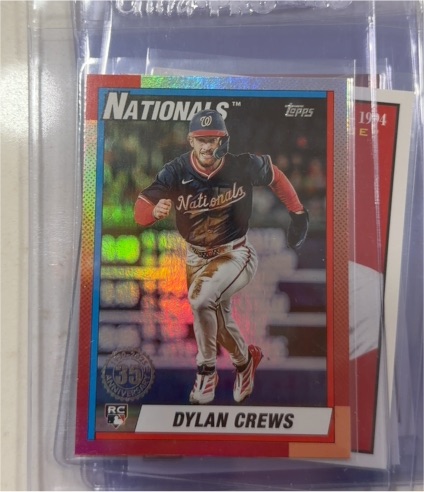 2025 Topps Update 1990 Topps Baseball #U90-46 Dylan Crews — front