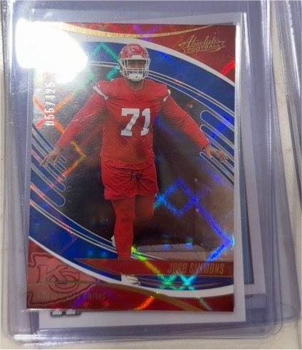 2025 Panini Absolute #36 Josh Simmons — front