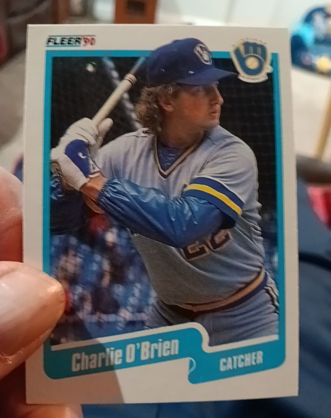 1990 Fleer #332 Charlie O'Brien — front