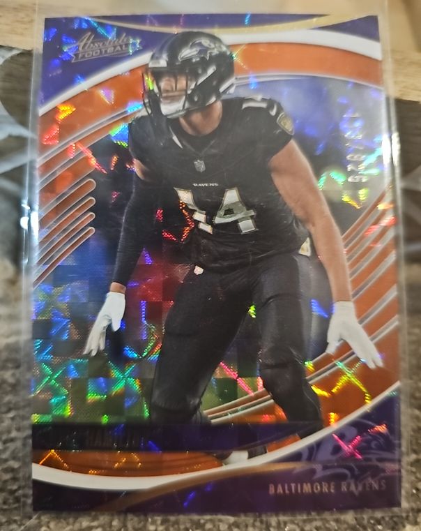2025 Panini Absolute Football #? Kyle Hamilton Orange Mosaic — front