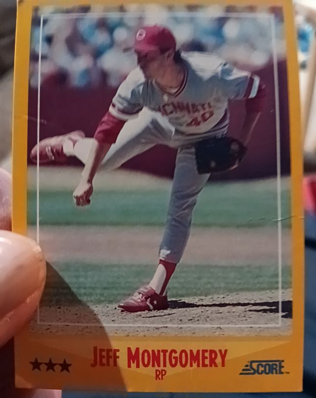 1988 Score #497 Jeff Montgomery — front