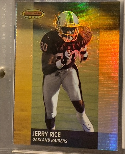 2001 Bowman's Best #1 Jerry Rice — front