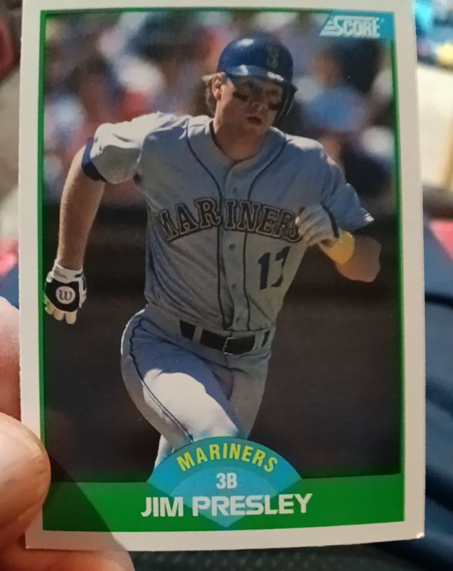 1989 Score #73 Jim Presley — front