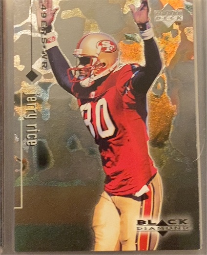 1998 Upper Deck Black Diamond Rookie Edition #77 Jerry Rice — front