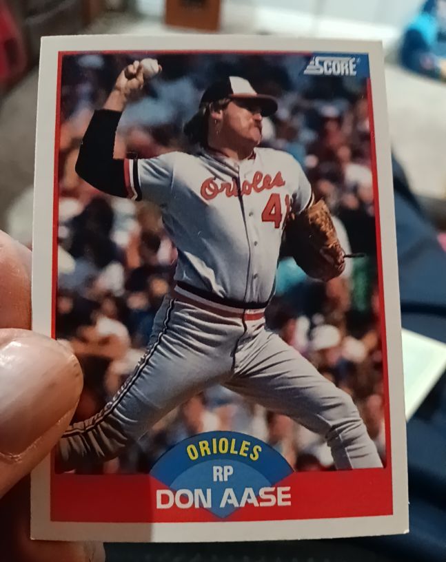 1989 Score #524 Don Aase — front