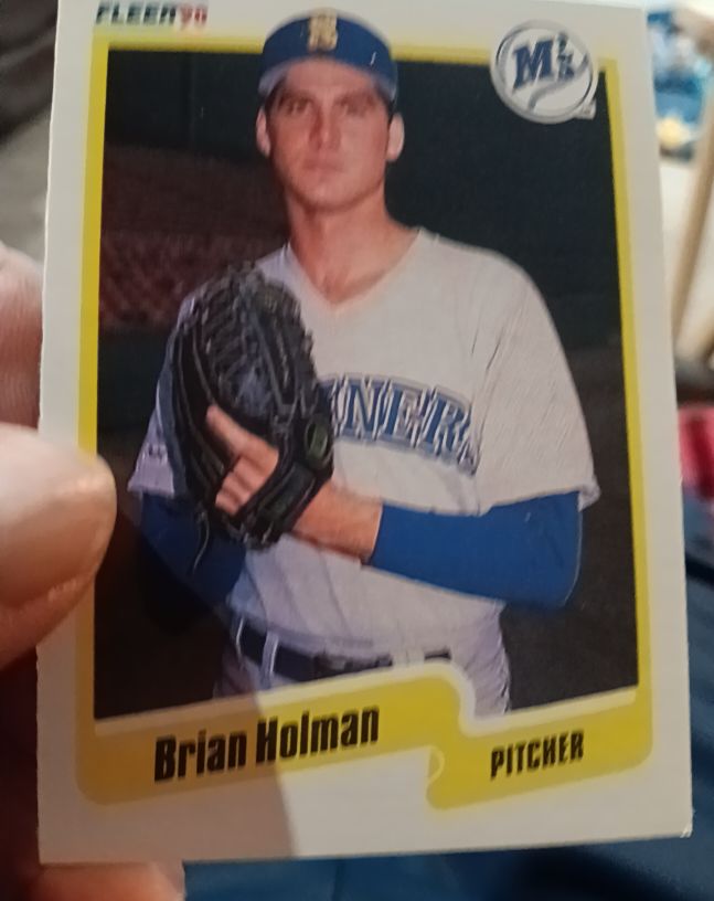 1990 Fleer #516 Brian Holman — front