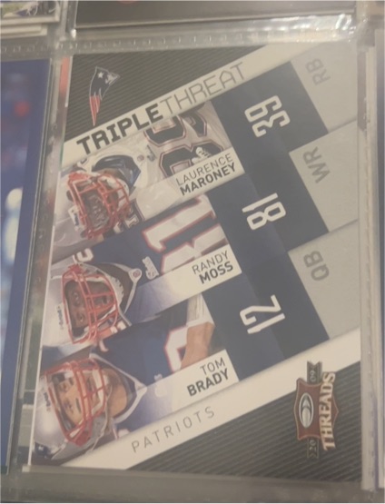 2009 Donruss Threads Triple Threat #4 Tom Brady — front