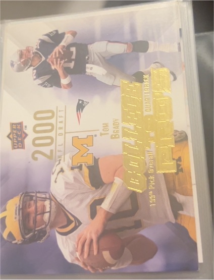 2009 Upper Deck Rookie Exclusives College to Pros #CTP-TB Tom Brady — front
