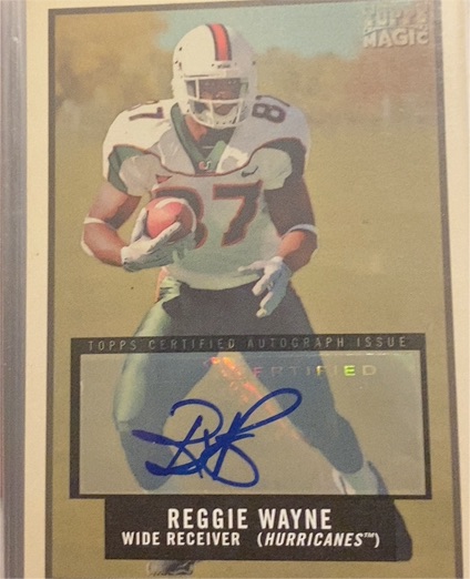2009 Topps Magic Reggie Wayne Autograph — front