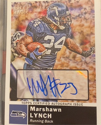 2010 Topps Magic #179 Marshawn Lynch — front
