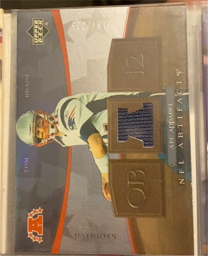 2007 Upper Deck Artifacts AFC Apparel #AFC-TB Tom Brady — front