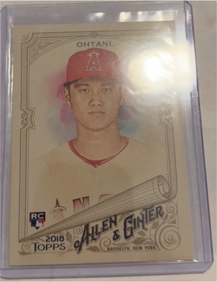 2018 Topps Allen & Ginter RC Shohei Ohtani — front