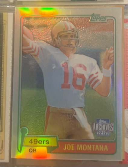 2001 Topps Archives Reserve #40 Joe Montana — front